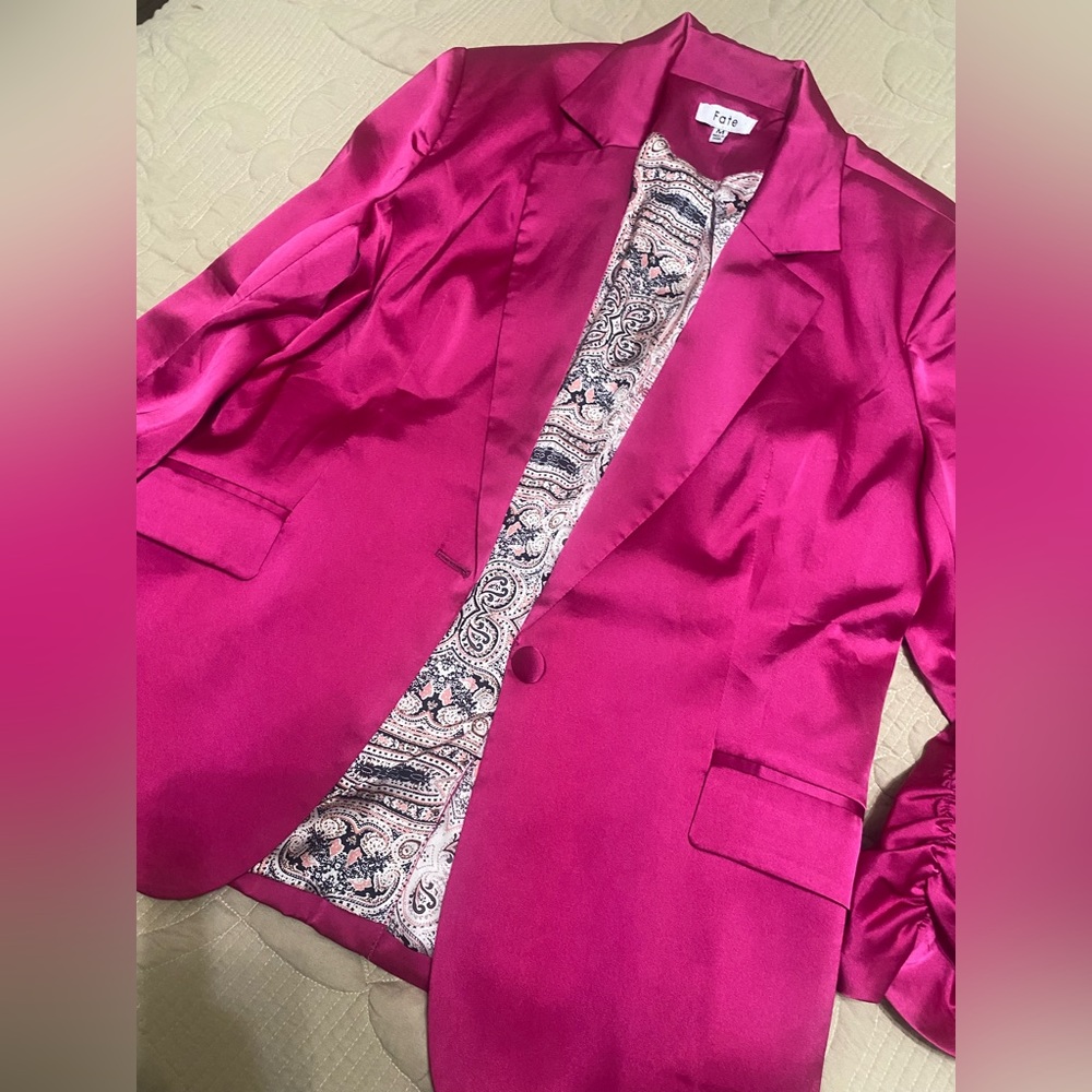 Hot pink blazer